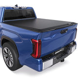 8 FT Soft RollUp Vinyl Truck Bed Tonneau Cover Fleetside Compatible for 20142025 Toyota Tundra wThe Deckrail System