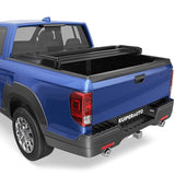 Soft Tri Folding Truck Bed Tonneau Cover Compatible for 2017-2025 Honda Ridgeline w/o Roll Bar or Utility Track System 5 FT Bed On Top 64 inch
