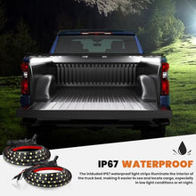 Load image into Gallery viewer, 5.8FT Quad Hard Truck Bed Tonneau Cover Compatible for 2014-2018 Chevrolet Silverado GMC Sierra 1500 Fleetside Aluminum Bed (Utility Track System w/LED Light Strip)