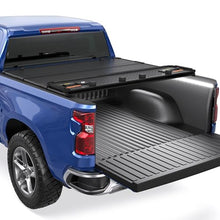 Load image into Gallery viewer, 5.8FT Quad Hard Truck Bed Tonneau Cover Compatible for 2014-2018 Chevrolet Silverado GMC Sierra 1500 Fleetside Aluminum Bed (Utility Track System w/LED Light Strip)