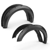 Smooth Pocket Rivet Fender Flares Compatible for 2018 2019 2020 Ford F150 F150 Black Paintable Wheel Flare Front Rear 4PCS
