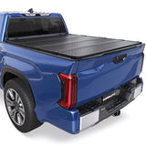 Hard Quad Truck Bed Tonneau Cover Compatible for 20142025 Toyota Tundra Fleetside 55 FT 667 inch On Top Aluminum Bed
