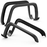 OE Factory Fender Flares Compatible for 20142018 Chevy Silverado 150020152019 2500 3500HD 65ft 8ft Long Bed Black Paintable Wheel Flare Front Rear 4PCS