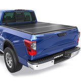 Fiberglass Tri Hard Tonneau Cover Compatible for 20162024 Nissan Titan Truck Bed Cover  Fleetside  67 FT Bed On Top 787 inch