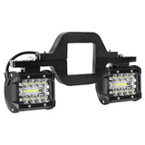 AveneMark 4 60W LED Work Light Pods2 PCS with 25 Towing Hitch Mount Brackets LED Bar for Truck Trailer SUV Pickup Fit Dual Led OffRoad Driving Light bar