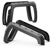 Smooth Pocket Rivet Fender Flares Compatible for 20142018 Chevy Silverado 150020152019 2500 3500HD 65ft 8ft Long Bed Black Paintable Wheel Flare Front Rear 4PCS