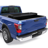 Soft Tri Fold Truck Bed Tonneau Cover Compatible for Nissan Titan 20162024 Fleetside 56 FT 67 Bed wo Titan Box Non XD Models