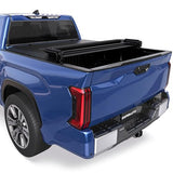 Soft Quad Tonneau Cover Truck Bed Compatible for 20222025 Toyota Tundra 65ft Bed Extra Short Bed 78in