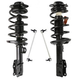 Front Struts wCoil Spring Assembly Sway Bar Links Compatible for 0409 Chevrolet Malibu Compatible for 0510 Pontiac G6 0709 Aura Suspension Kit  Replace 172200 172199 4pcs
