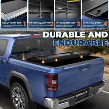 Load image into Gallery viewer, KUIPERAUTO 5FT Fiberglass Tri Hard Compatible for Nissan Frontier 2005-2025 Tonneau Cover Truck Bed Cover Fleetside Bed On Top 60Inch