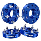 5x5 Hubcentric Wheel Spacers 15 inch 5X127mm Forged Wheel Adapters Compatible for 0718 Jeep Wrangler Compatible for 0610 Jeep Commander XK 1220 Studs 715mm Center Bore 4PCS Blue