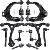 12PCS Suspension Kit Front Upper Lower Control ArmSway Bar LinksOuter Inner Tie Rod End Compatible with 20032007 Honda Accord20042008 Acura TSX with Ball Joint