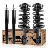 172200 172199 5778 Complete Front Rear Struts Complete Assembly Compatible for 20042012 Chevy Malibu  200709 Saturn Aura  0510 Pontiac G6 4PCS Front Rear Left  Right Shocks Absorbers