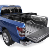 5FT Tri Fold Soft Folding Truck Bed Tonneau Cover Compatible for 20052025 Nissan Frontier Fleetside On Top Bed Cover 2X 60 Inch Light Strip 6500K White 3900LLM