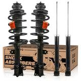 Front and Rear Complete Struts shocks Assembly wCoil Spring 172295 172296 5794 Compatible with 20042011 Chevy Aveo Compatible with 2009 Pontiac G3 Shock Absorbers Replacement 4PCS