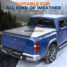 Load image into Gallery viewer, KUIPERAUTO 5FT Fiberglass Tri Hard Compatible for Nissan Frontier 2005-2025 Tonneau Cover Truck Bed Cover Fleetside Bed On Top 60Inch