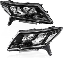 Load image into Gallery viewer, KUIPERAUTO Pair OE Headlights Assembly Compatible for 2013 2014 2015 2016 Nissan Pathfinder Clear Lens/Black Housing/Amber Reflector Front Lamps Driver and Passenger Side(Set of 2) #260608Z325