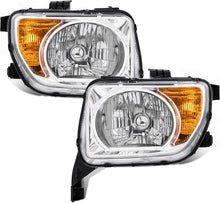Load image into Gallery viewer, KUIPERAUTO OE Headlights Assembly Compatible for 2003-2006 Honda Element Clear Lens/Chrome Housing/Amber Reflector Front Lamps Driver and Passenger Side(Set of 2) #3151SCVA01,33101SCVA01