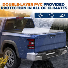 Load image into Gallery viewer, KUIPERAUTO 6FT Soft 3-Folding Tonneau Cover Compatible for Nissan Frontier 2005-2026 Fleetside Truck Bed Cover Waterproof On Top Tri Fold 72Inch