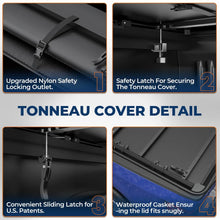 Load image into Gallery viewer, KUIPERAUTO 6FT Soft 3-Folding Tonneau Cover Compatible for Nissan Frontier 2005-2026 Fleetside Truck Bed Cover Waterproof On Top Tri Fold 72Inch