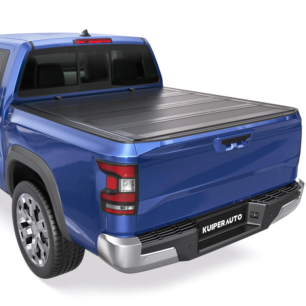 5FT Low Profile Tonneau Cover Hard Quad Aluminum Non- Flip Up Truck Bed Cover Compatible for Nissan Frontier 2WD/4WD 2022-2026, Truck Tonneau Covers 60inch
