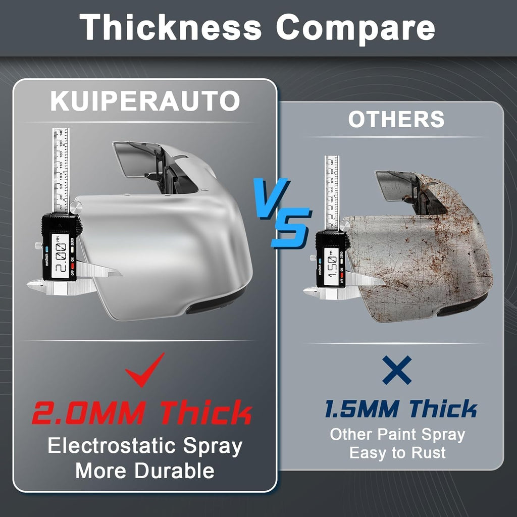 Rear Step Bumper Assembly For Chevy Silverado/GMC Sierra 1500 2500 Steel Complete Back Bumpers