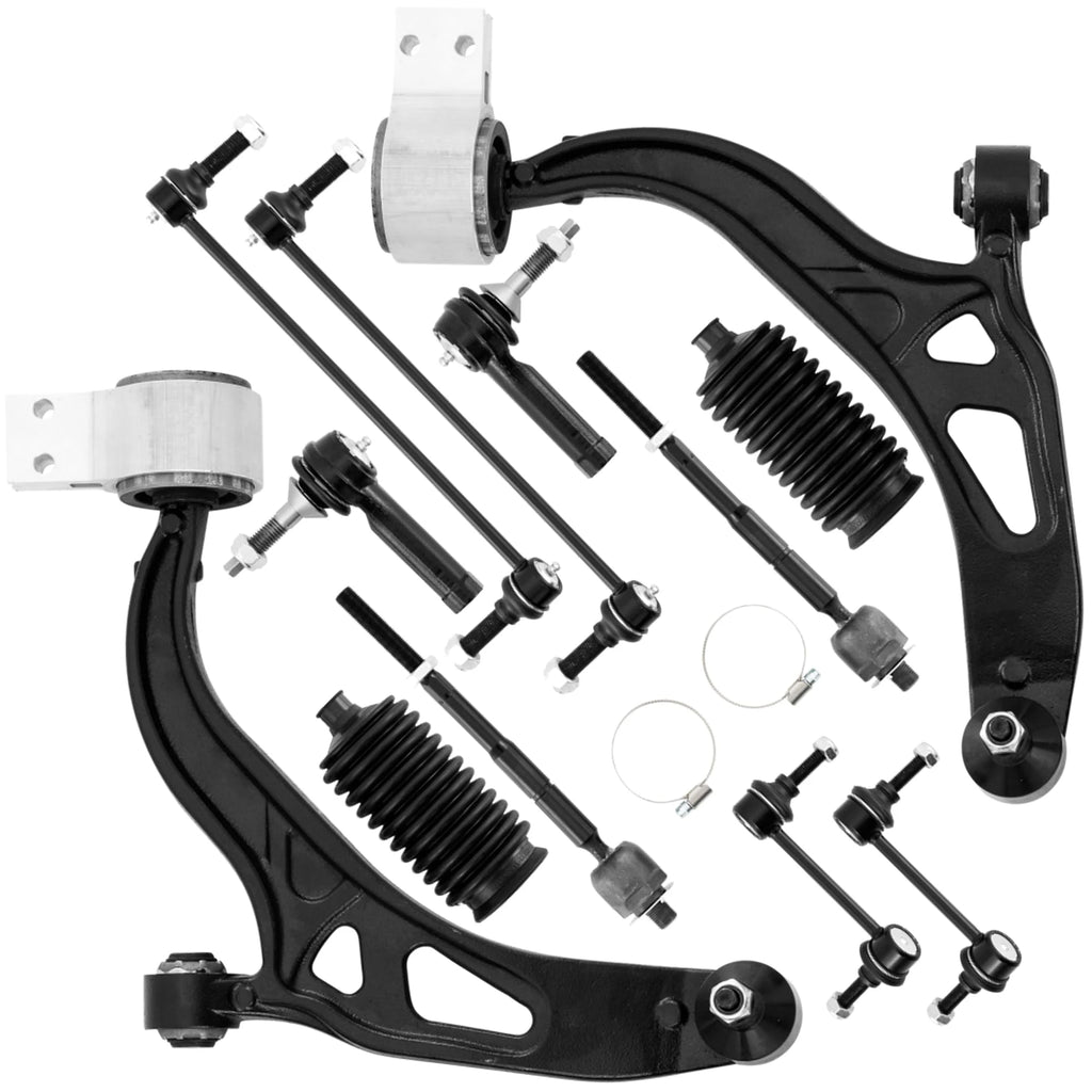 Upper and Lower Control Arm Kit K622215, K622216, ES800952, EV800893, K750393, K750394, K750616, K750617 Compatible with 2011-2019 Ford Explorer Replacement Control Arms
