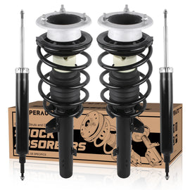 KUIPERAUTO Front and Rear Struts Assembly 11374 11373 5616 Compatible for 2008-2013 BMW 128i 135i 328i 335i / 2006 BMW 325i 330i Coil Spring Complete Shocks Absorbers (set of 4)
