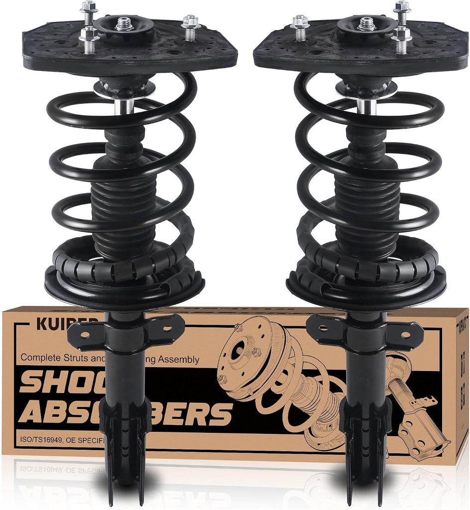 KUIPERAUTO Pair Rear Strut Assembly Compatible with 2005-2008 Buick Allure Lacrosse 2006-2016 Chevy Impala 272471L 272471R Coil Spring Shock Absorber