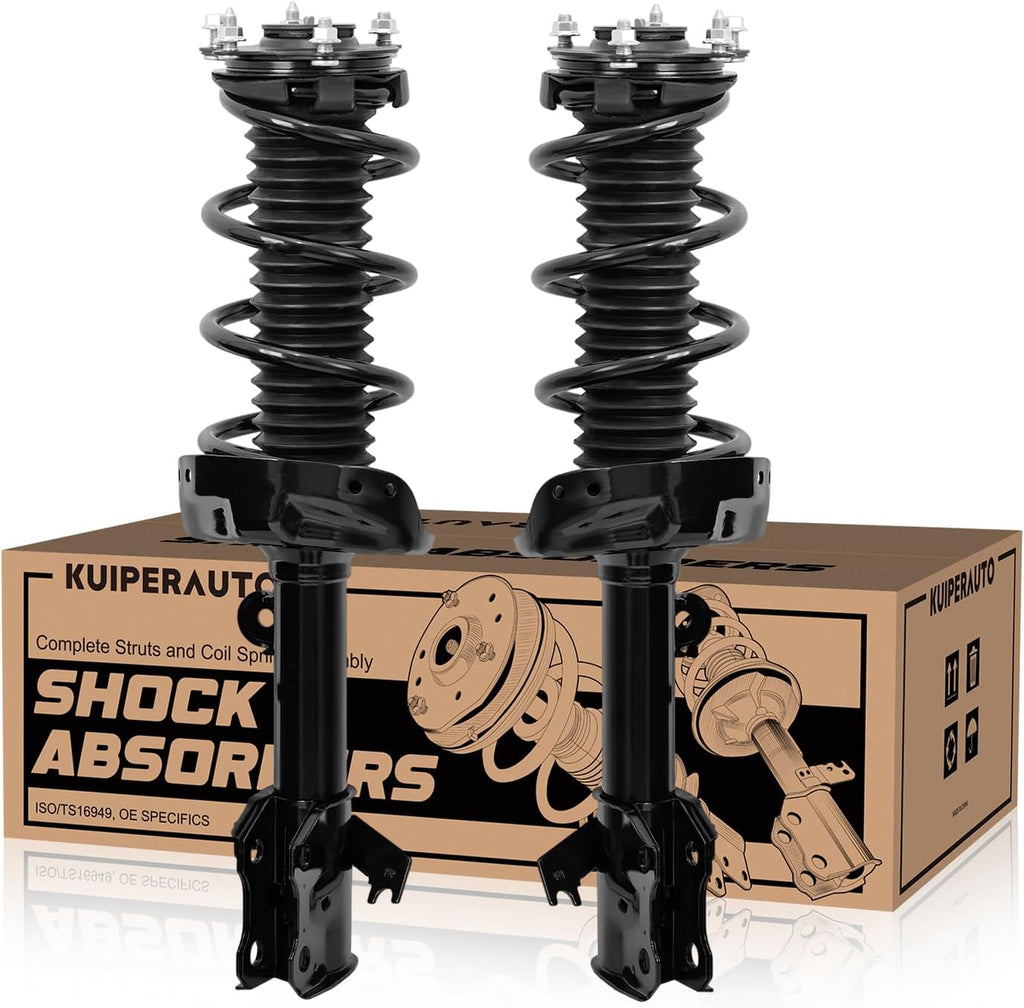 KUIPERAUTO Rear Struts Shock Absorber w/Coil Spring Assembly Compatible for  2004 2005 Toyota Avalon 172455 172456, 2pcs