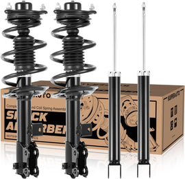 Front and Rear Quick Struts w/Coil Spring Compatible for 2012-2014 Hyundai Sonata Kia Optima 182587 182588 349243