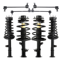 Load image into Gallery viewer, Front and Rear Struts Assembly &amp; Sway Bar Links Compatible for 1997-2001 Toyota Camry 2.2L 1999-2003 Toyota Solara 2.2L 2.4L 8PCS w/Coil Spring Sway Bar Links