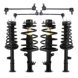 Front and Rear Struts Assembly & Sway Bar Links Compatible for 1997-2001 Toyota Camry 2.2L 1999-2003 Toyota Solara 2.2L 2.4L 8PCS w/Coil Spring Sway Bar Links