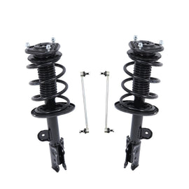 Front Struts Assembly Sway Bars Links Kit Compatible for 2006-2012 Toyota RAV4 3.5L 4PCS Struts w/Coil Spring 2 Sway Bars Links