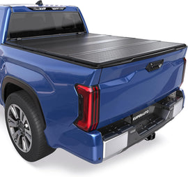 5.5FT Quad Fold Hard Truck Bed Tonneau Cove Compatible with 2014-21 Tundra