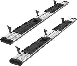 6 Inches Running Boards Nerf Bars Side Steps For 2005-2024 Toyota Tacoma Double Cab