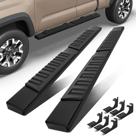 6 Inches Black Running Boards Side Steps For 2005-2024 Toyota Tacoma Access Cab